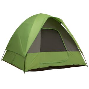 Outsunny Campingzelt für 4-5 Personen grün 300 x 300 x 230 cm (LxBxH)   Autozelt Reisezelt Familienzelt Outdoor-Zelt