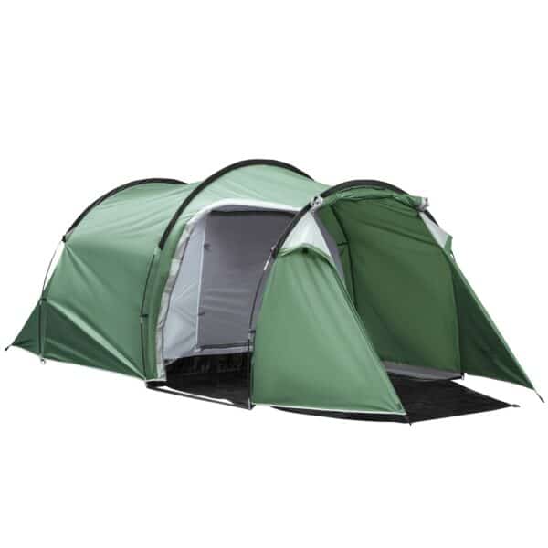Outsunny Campingzelt für 3-4 Personen dunkelgrün