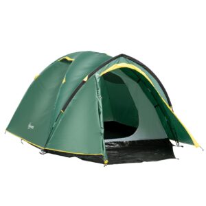 Outsunny Campingzelt für 3-4 Personen grün