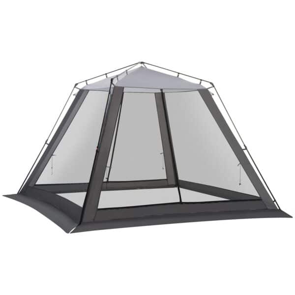 Outsunny Netzzelt inklusive Tragetasche bunt 309L x 309B x 218H cm   outdoor-zelt campingzelt mit tragetasche moskitonetz netzzelt