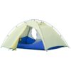 Outsunny Campingzelt mit Tragetasche weiß 230L x 140B x 110H cm   2-personen-zelt outdoor-zelt mit doppelschichtigen türen