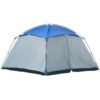 Outsunny Camping Zelt mit Tragetasche bunt 360L x 360B x 200H cm   8-personen-zelt outdoor-zelt mit türen familienzelt