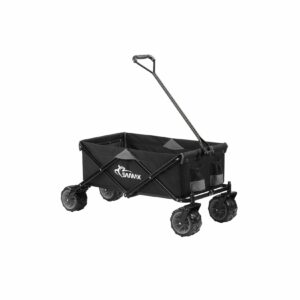 SAMAX Faltbarer Bollerwagen Offroad - Schwarz / Grau