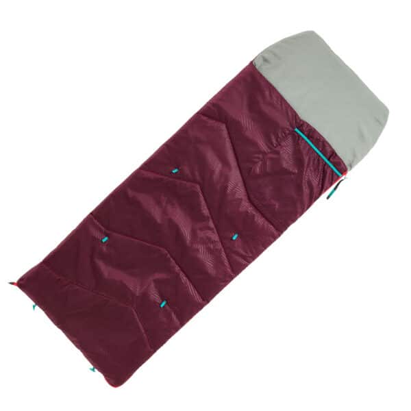 QUECHUA Schlafsack 10 °C Kinder Camping Bergwandern - MH100 violett