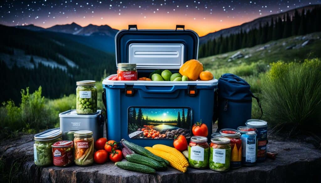 Campingnahrung auf dem Trip