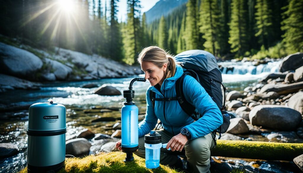 Effiziente Wasseraufbereitung Outdoor