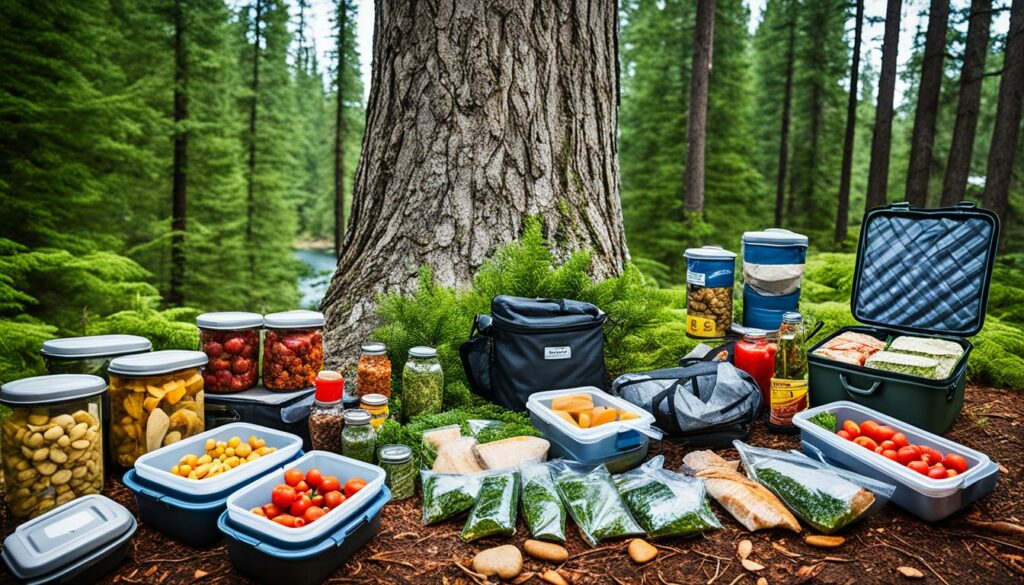 Lebensmittellagerung beim Camping
