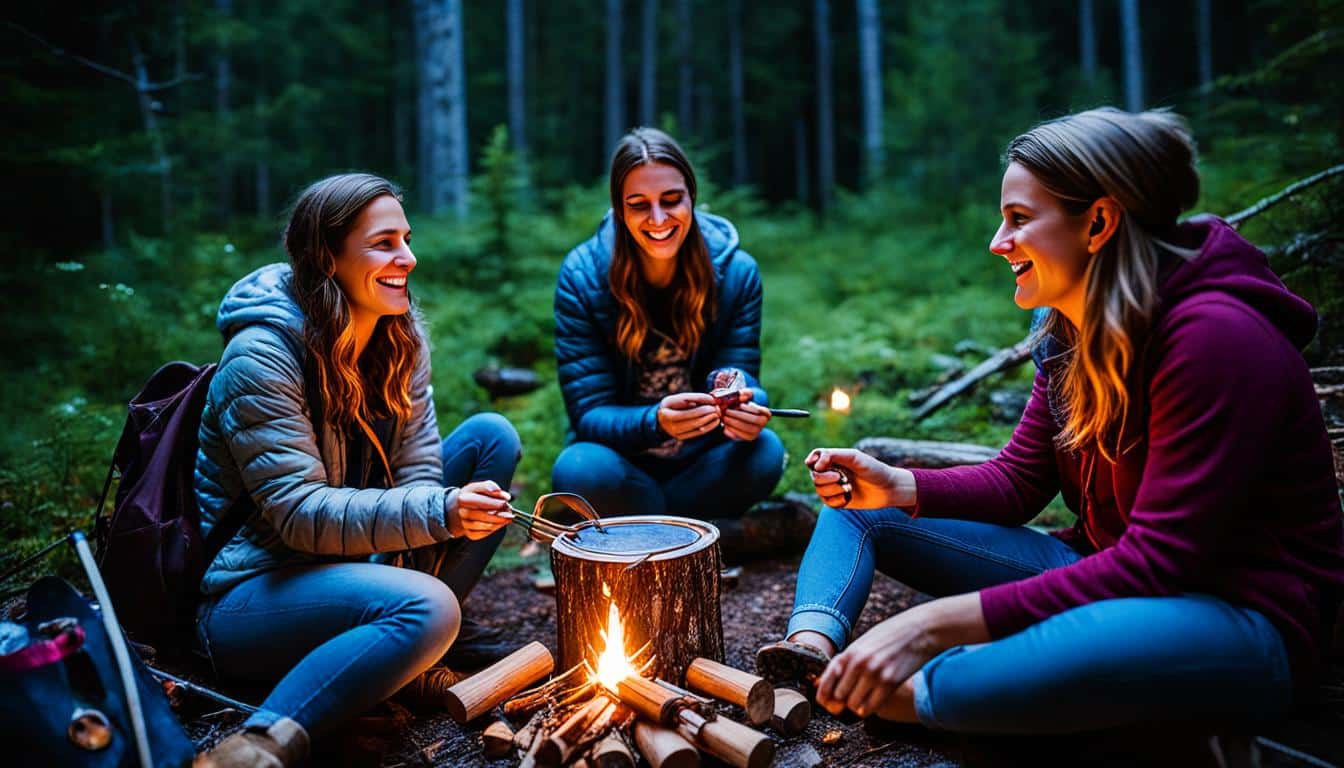 Naturhandwerk und DIY-Projekte beim Camping