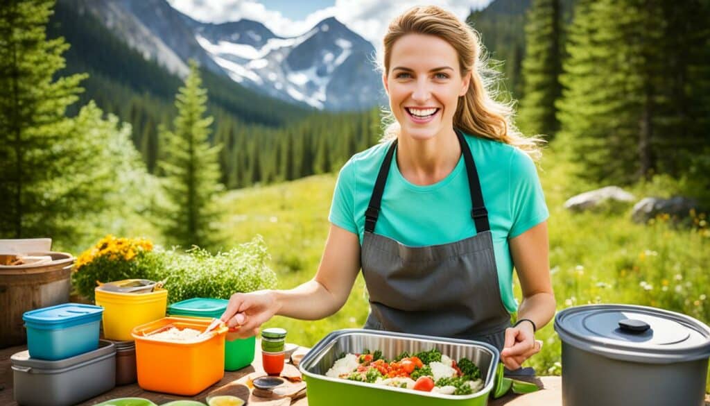Outdoor-Kochen ohne Müll