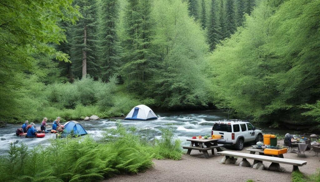 Schutz von Wasserressourcen beim Campen