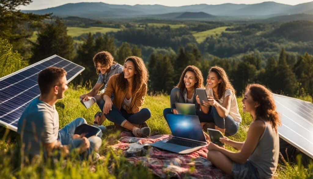Solarenergie beim Camping
