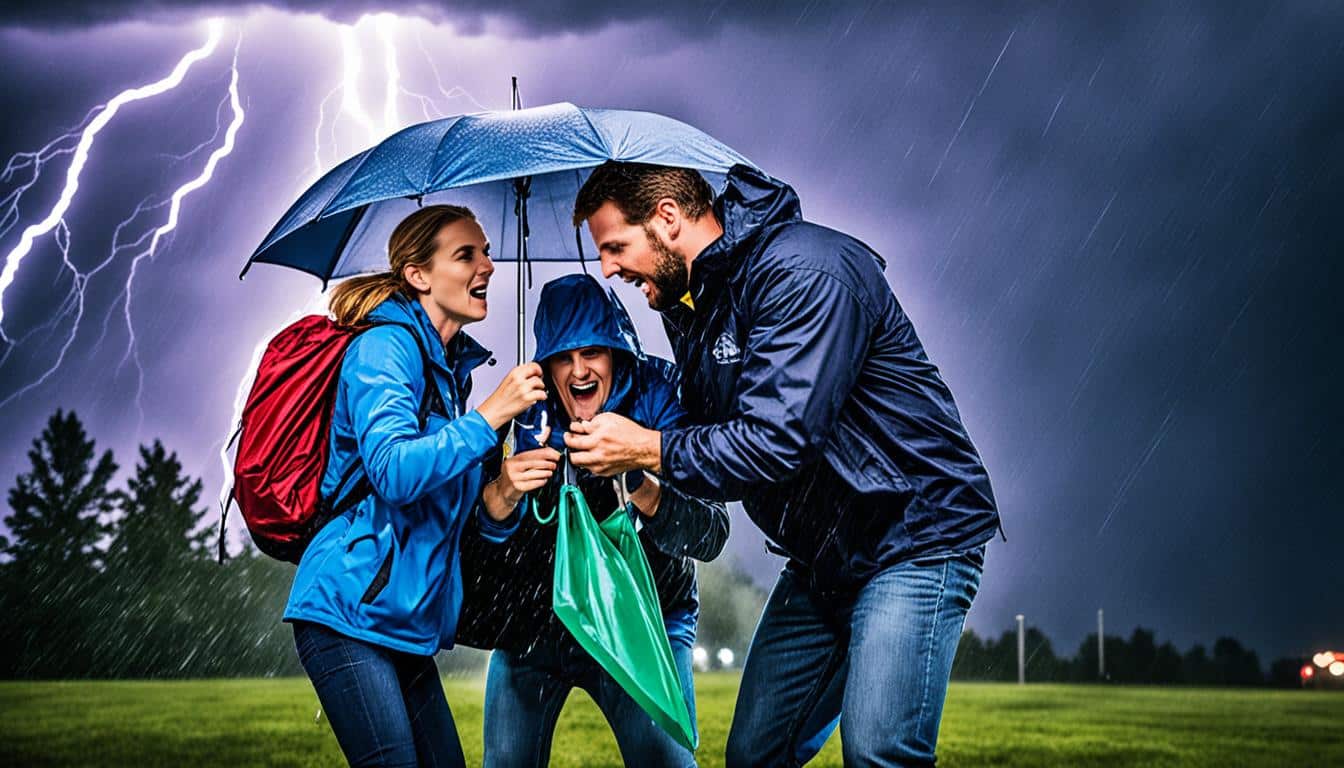 Verhalten bei Gewitter und extremen Wetterlagen