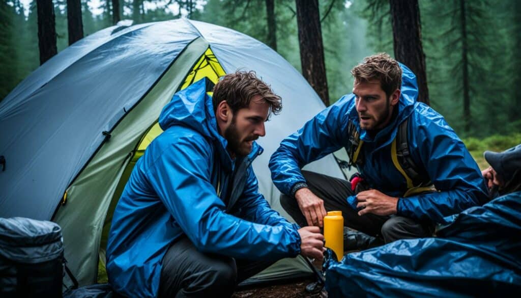 Wettergefahren beim Camping