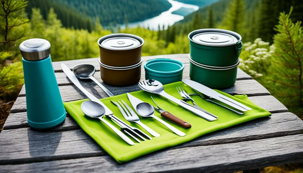 Wiederverwendbares Campingbesteck
