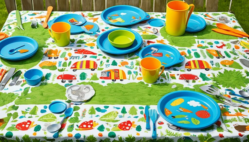 kindergerechtes Campinggeschirr